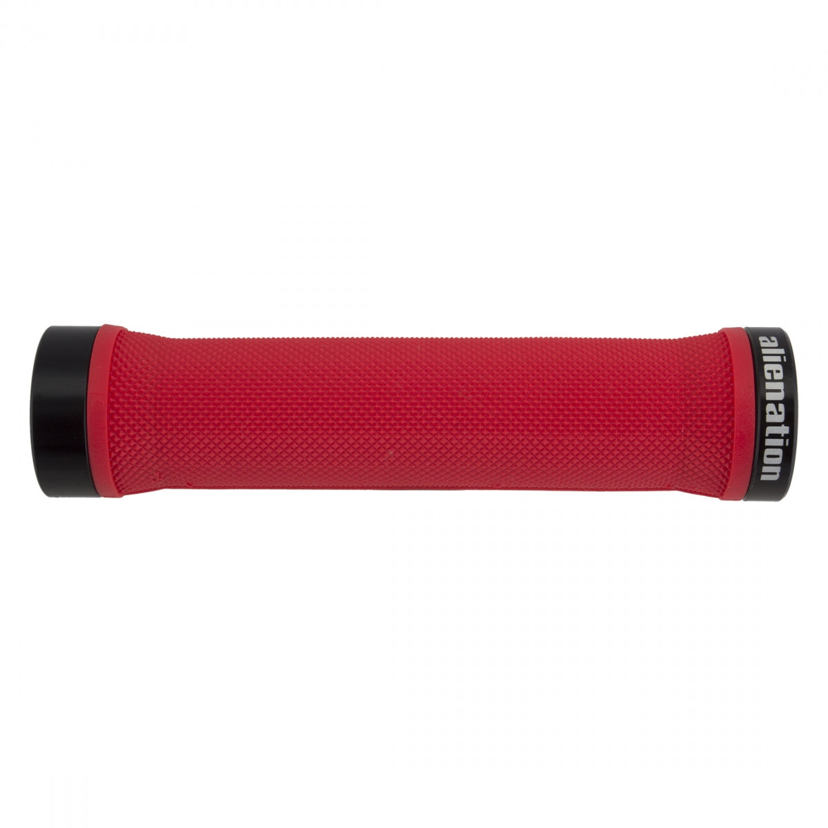 Alienation Moto Vexk II Single Lock On Red 135mm BMX Bike Grips - Durable Comfort Grip for BMX, Mountain & Dirt Bikes - Perfect for Urban Commuting & Extreme Riding