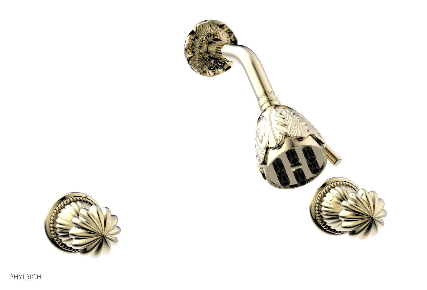 GEORGIAN & BARCELONA Two Handle Shower Set K3361 - Chrome Bathroom Faucet with Cross Handles for Modern & Traditional Home Decor - Perfect for Master Bath, Guest Bath, and Spa-Like Showers