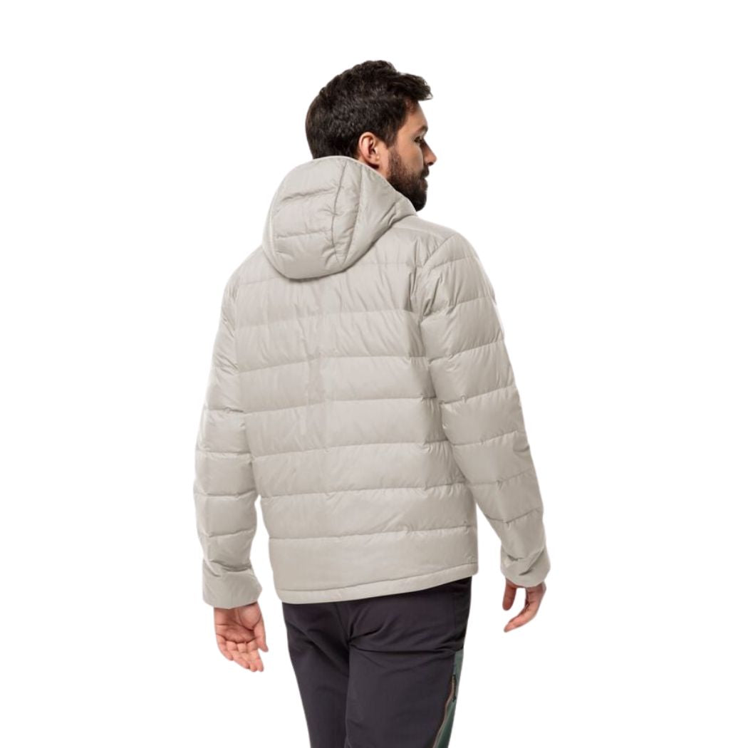 Jack Wolfskin Ather Down Hoody Men's Jacket - Lightweight Waterproof Winter Coat for Hiking, Camping & Outdoor Activities