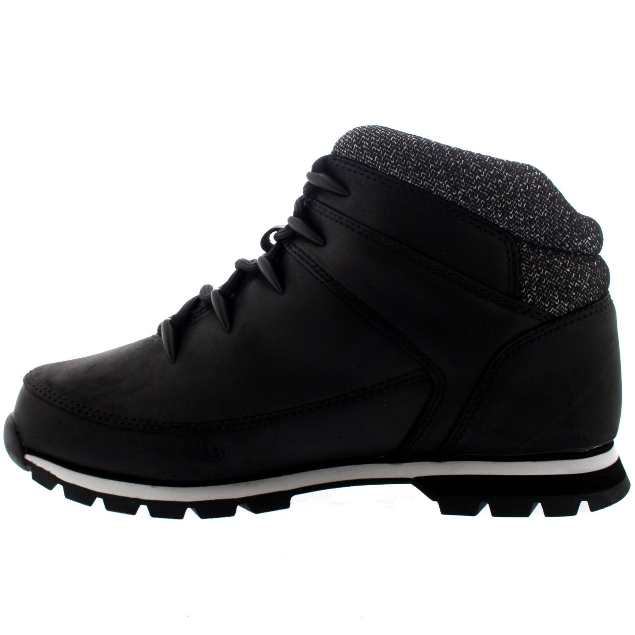 Timberland Men's Euro Sprint Waterproof Hiking Boots - Black Size 7 | Durable Outdoor Work & Hiking Shoes for Men | Perfect for Trail Walking, Camping & Construction Work