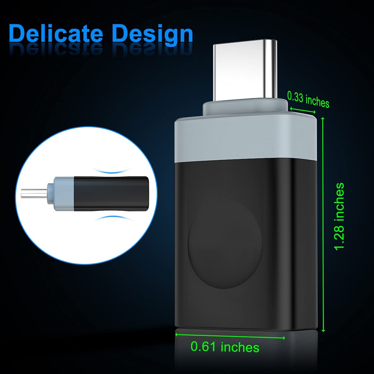 Fast Charging USB Type C Cable Bundle (3.3/6.6/10FT) with Thunderbolt 3 OTG Adapter - Compatible with MacBook Pro, iPad Air 4th/Mini 6, Samsung S21/Note 20/S20/Ultra, Microsoft Surface Go - Perfect for Home, Office & Travel Charging (3 Cables + 3 Adapters)
