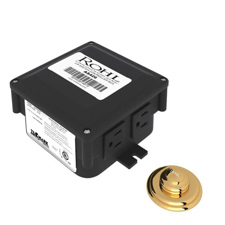 Premium Air Switch Button for Waste Disposal - Unlacquered Brass Finish - Ideal for Kitchen Sink, Garbage Disposal & Modern Home Upgrades
