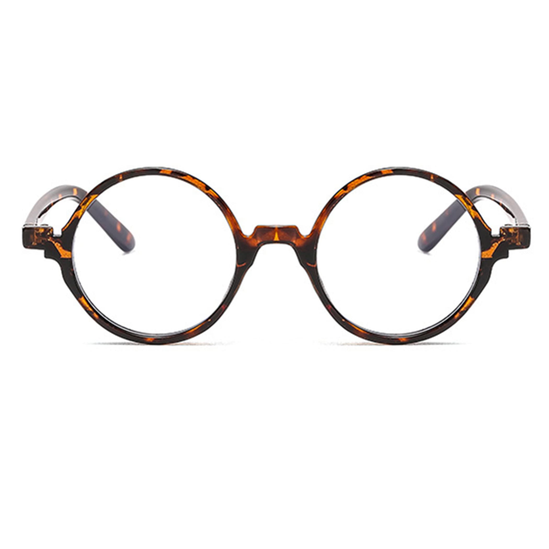 Blue Light Blocking Reading Glasses for Women & Men - Anti-Eye Strain Round Computer Readers - Perfect for Office Work, Screen Time & Digital Device Use