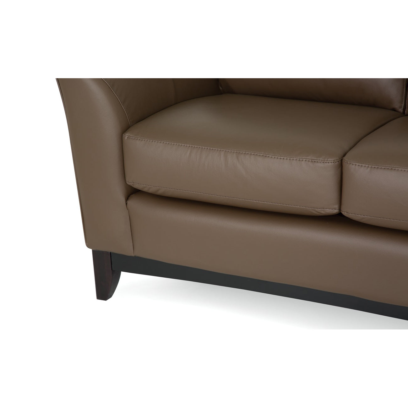 Palliser Custom Loveseat with Wood Base and Sweet Heart Back - Elegant Small Sofa for Living Room, Bedroom, or Office - Made in India