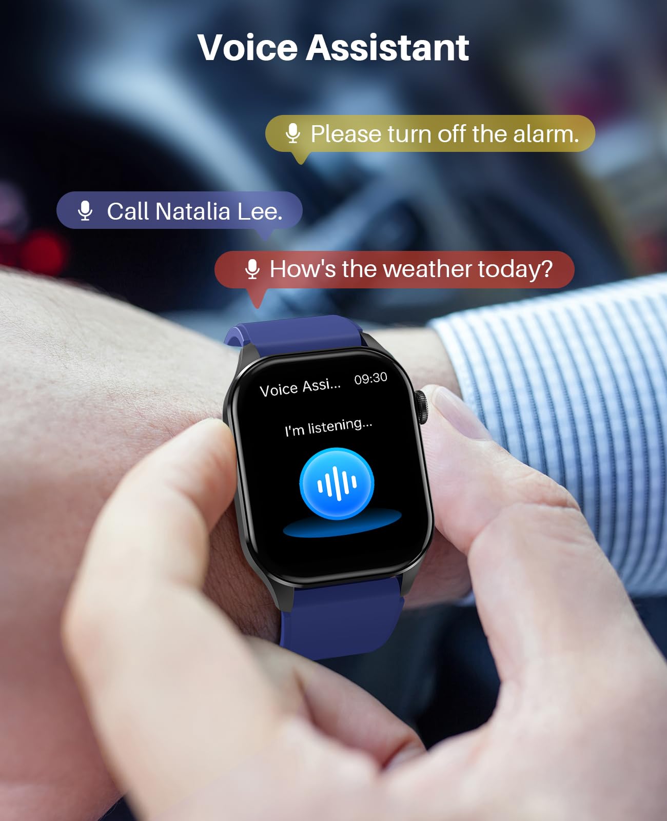 SOUYIE Smart Watch for Men with AMOLED Display, Heart Rate & Blood Oxygen Monitor, IP68 Waterproof for Fitness Tracking