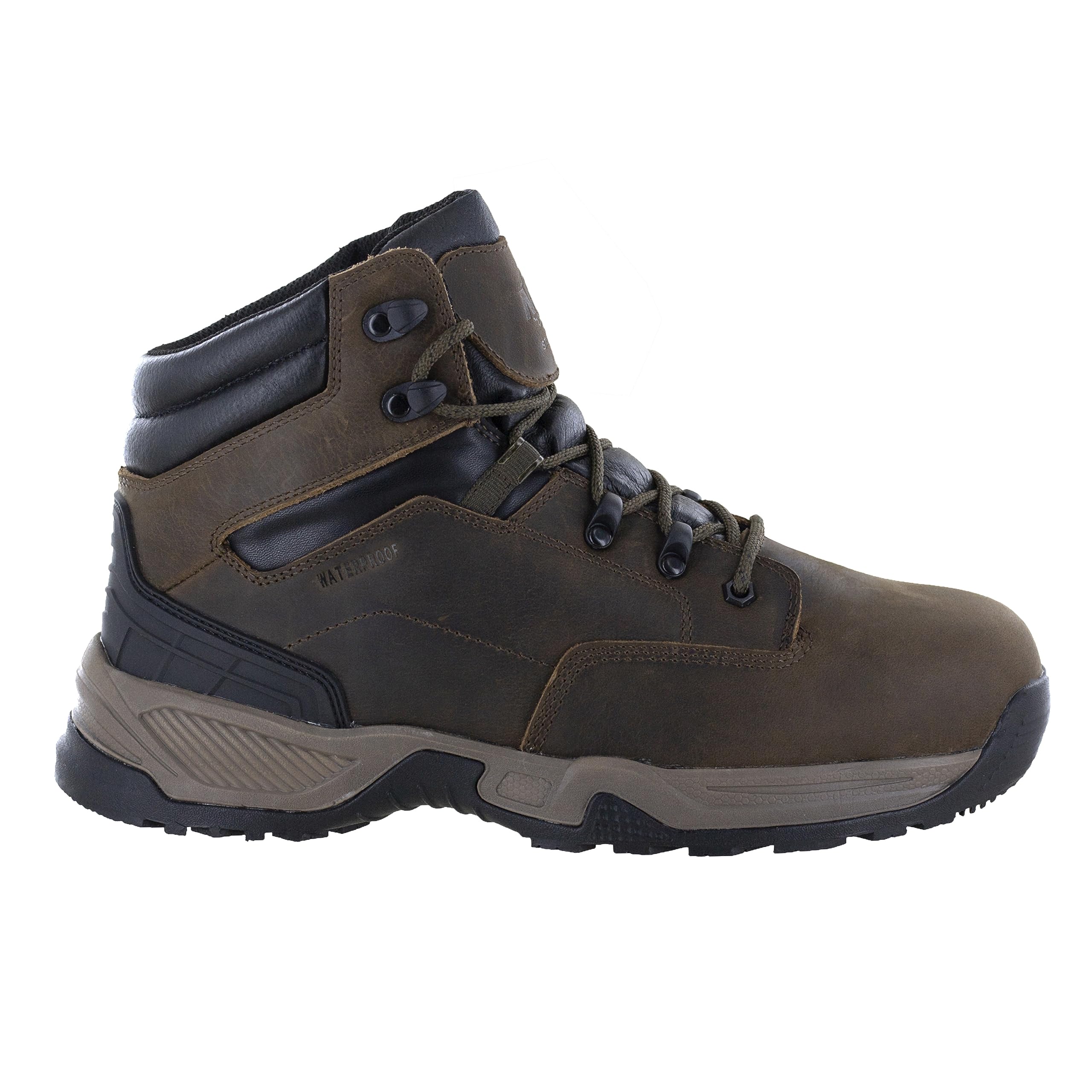 Northside Men's Garner Mid CT Composite Toe Waterproof Work Boots - Electrical Hazard & Slip Resistant, Oil Resistant Safety Shoes with Memory Foam Insole - Full Grain Leather & EVA Midsole - Ideal for Construction, Warehouse & Outdoor Work