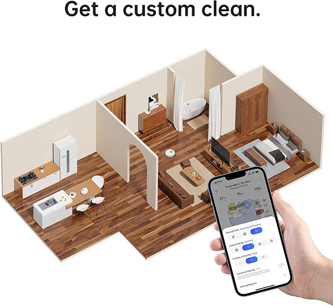 Dreame L10s Ultra Robot Vacuum and Mop Cleaner with Auto Mop Washing & Drying, Self-Refilling & Self-Emptying Base Station - Smart Home Cleaning for Hardwood Floors, Carpets & Pet Hair