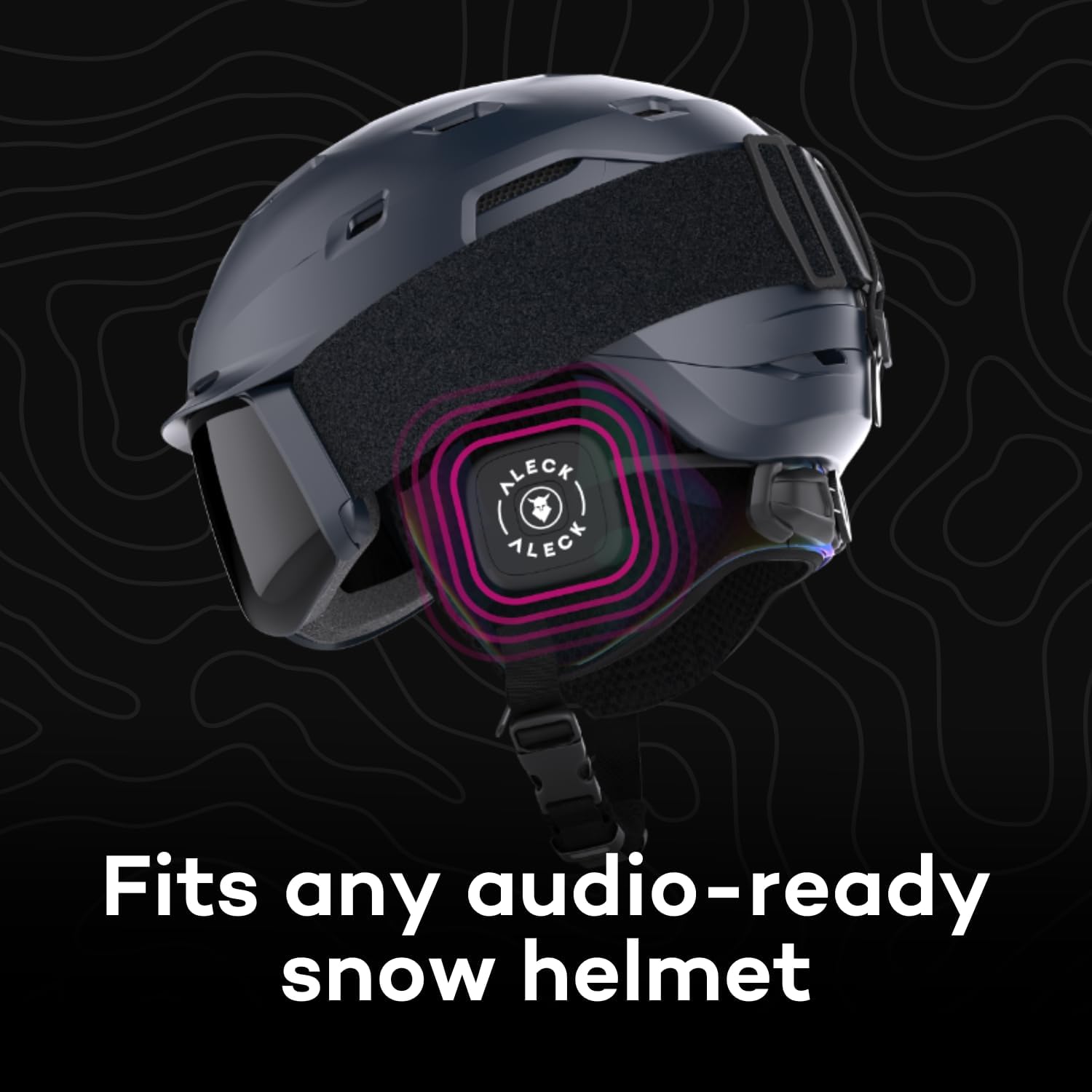 ALECK Wireless Bluetooth Helmet Speakers - Drop-in Headphones for Ski & Snowboard Helmets | Glove-Friendly Controls, Built-in Mic for Hands-Free Calls | Perfect for Winter Sports & Outdoor Adventures