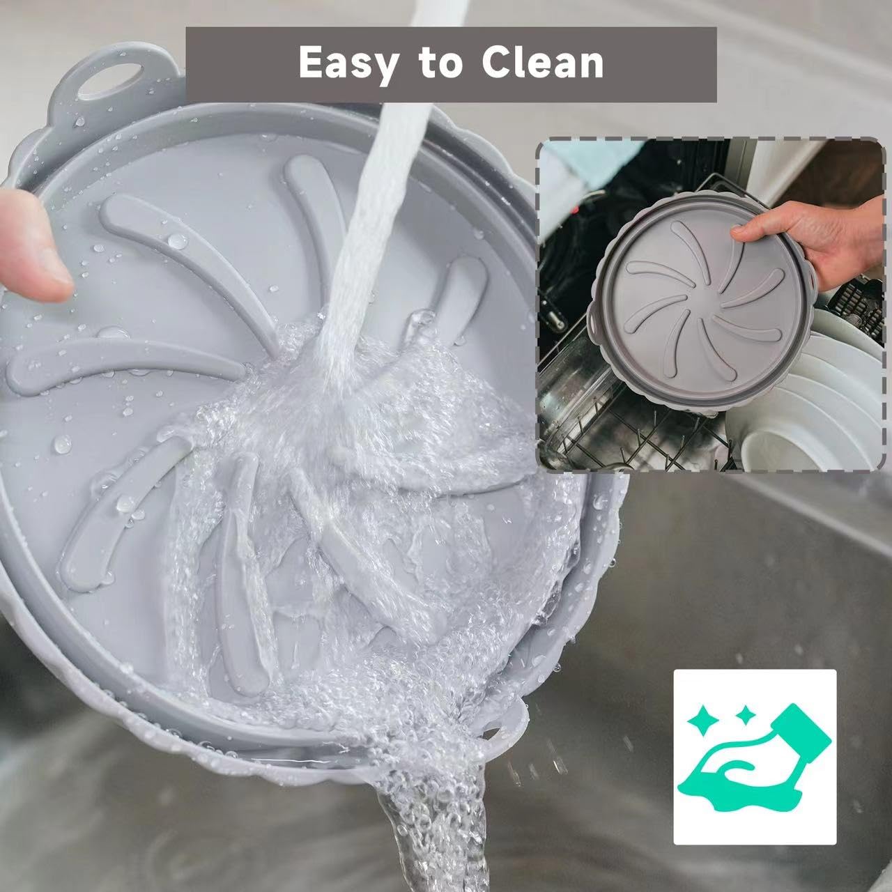 LIANGMEIXIN 12-Piece Silicone Muffin Pan & Air Fryer Basket Set - Reusable Non-Stick Baking Mold for Air Fryers, Oven - Perfect for Cupcakes, Muffins, Eggs & More - Ideal for Home Baking, Meal Prep & Party Snacks