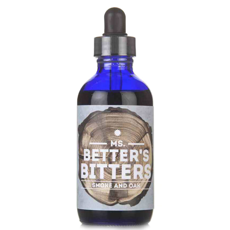 Ms Better's Bitters Smoke & Oak - 4oz Premium Cocktail Bitters for Old Fashioned, Manhattan & Whiskey Drinks | Perfect for Home Bars & Mixology Enthusiasts