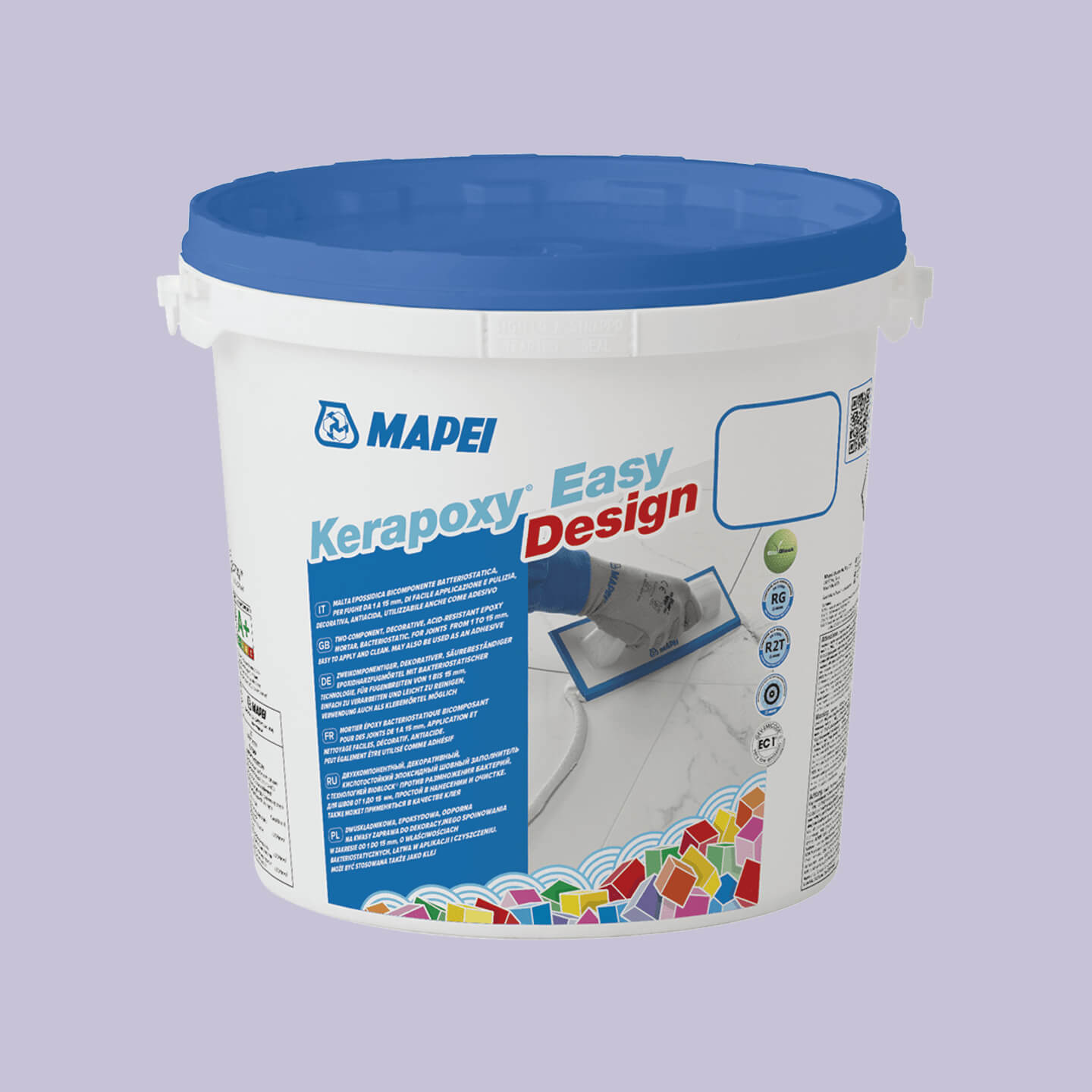Mapei Kerapoxy Easy Design 3kg Light Lilac 163 - Epoxy Grout for Tile Floors & Showers - Waterproof, Stain-Resistant for Bathrooms, Kitchens & Pool Areas