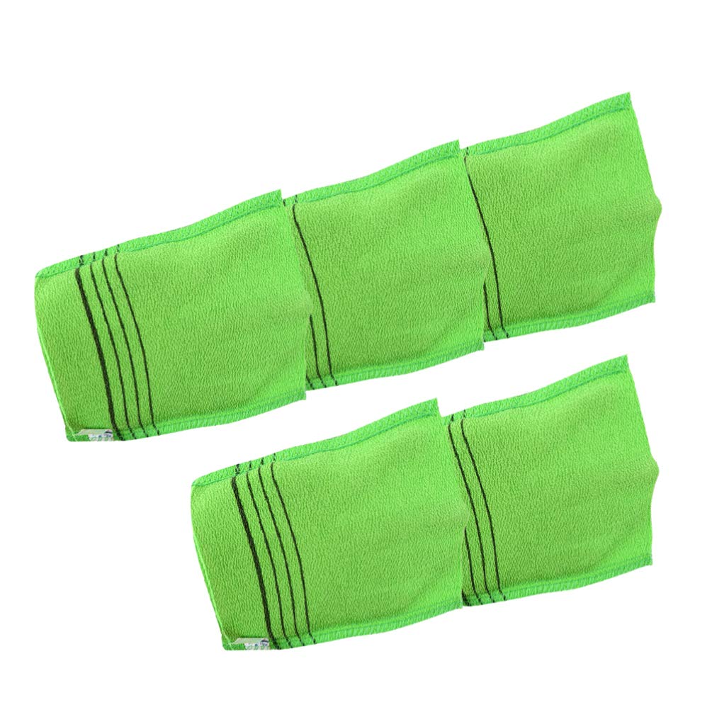 Healifty 5-Pack Exfoliating Glove Mitts - Body Scrub Mitt for Smooth Skin, Bath & Shower Exfoliator, Reusable Wash Cloth for Dead Skin Removal - Perfect for Spa, Home Use & Gift Ideas