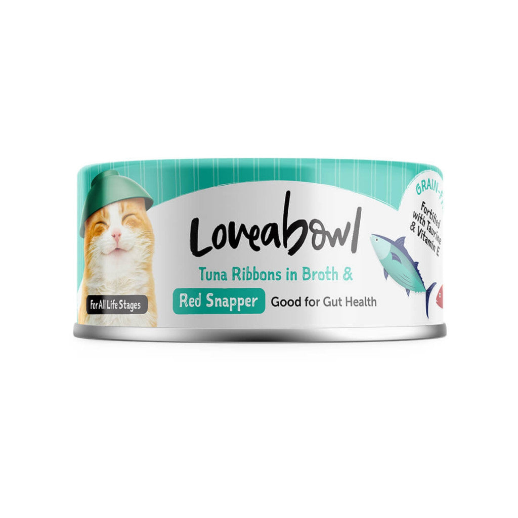 Premium Grain-Free Loveabowl Chicken & Tuna in Broth Wet Cat Food - 70g Nutritious Meal Topper for Kittens, Adults & Senior Cats | Healthy Digestible Cat Food for Weight Management & Picky Eaters | Perfect for Mixing with Dry Food or Serving Alone