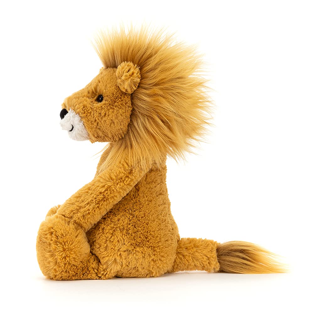 Jellycat Bashful Lion Plush Toy - Soft & Cuddly Small Stuffed Animal for Kids, Perfect for Gifts, Nursery Decor & Comfort