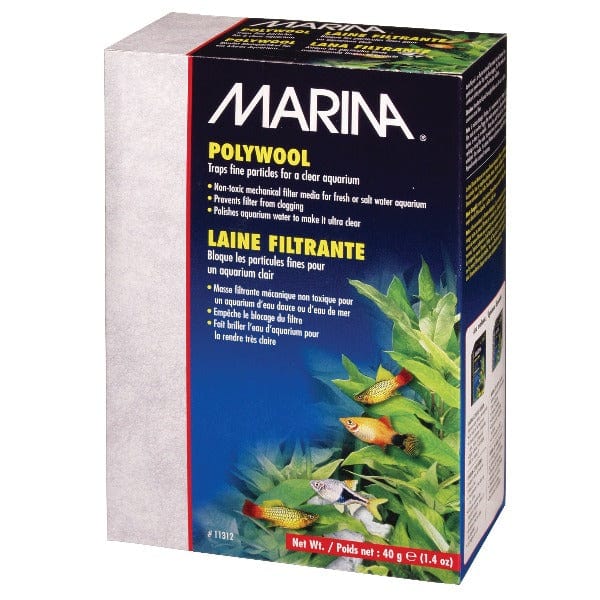 Premium Marina Polywool Filter Pad - High-Efficiency Aquarium & Pond Filter Media for Crystal Clear Water - Ideal for Fish Tanks, Koi Ponds, and Water Filtration Systems