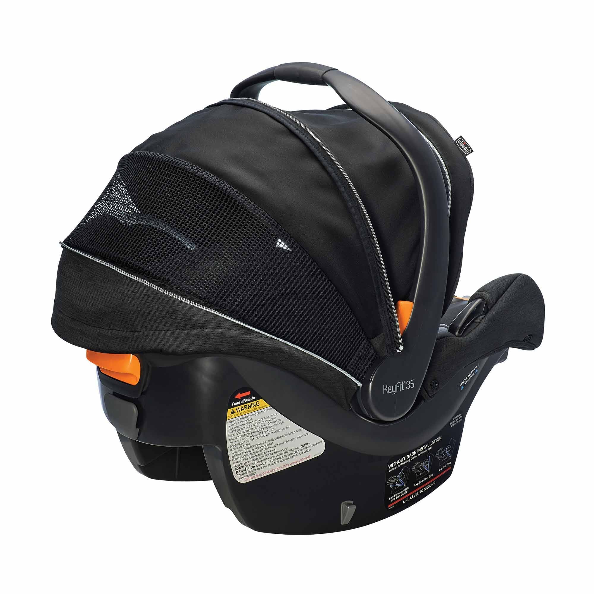 Chicco KeyFit 35 Zip ClearTex Infant Car Seat - Lightweight & Safe Baby Carrier for Newborns 4-35 lbs | Easy Installation for Cars, Travel & Everyday Use