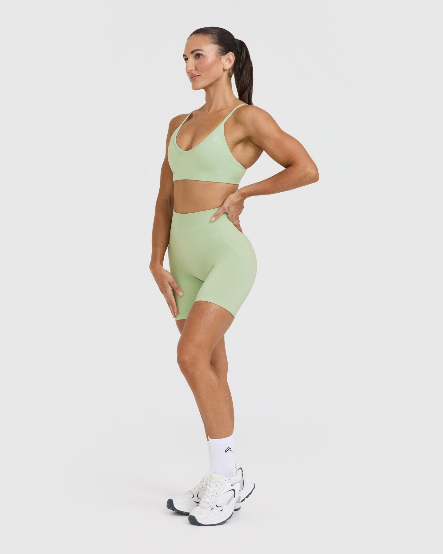 Timeless Strappy Bralette - Mint Green Lace Bralette for Women | Comfortable Wireless Bra for Everyday Wear, Yoga & Lounge