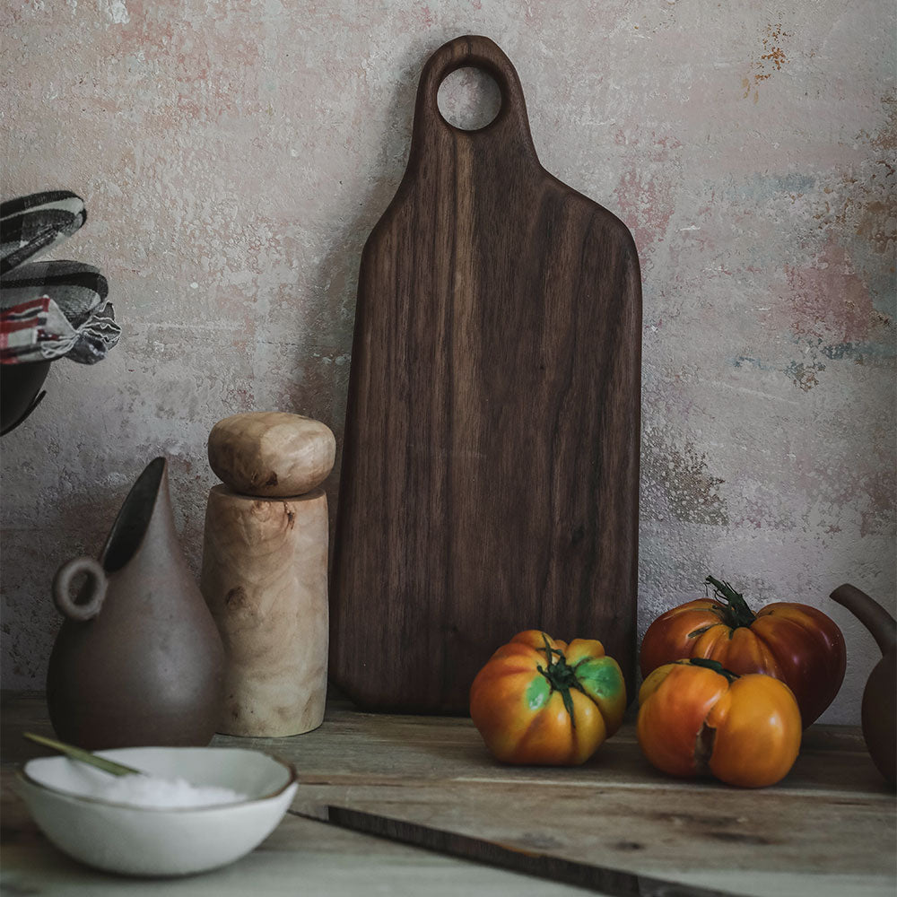 Premium Walnut Wood Hanging Charcuterie Board - Perfect for Cheese, Charcuterie & Entertaining - Elegant Kitchen Decor & Party Serving Tray