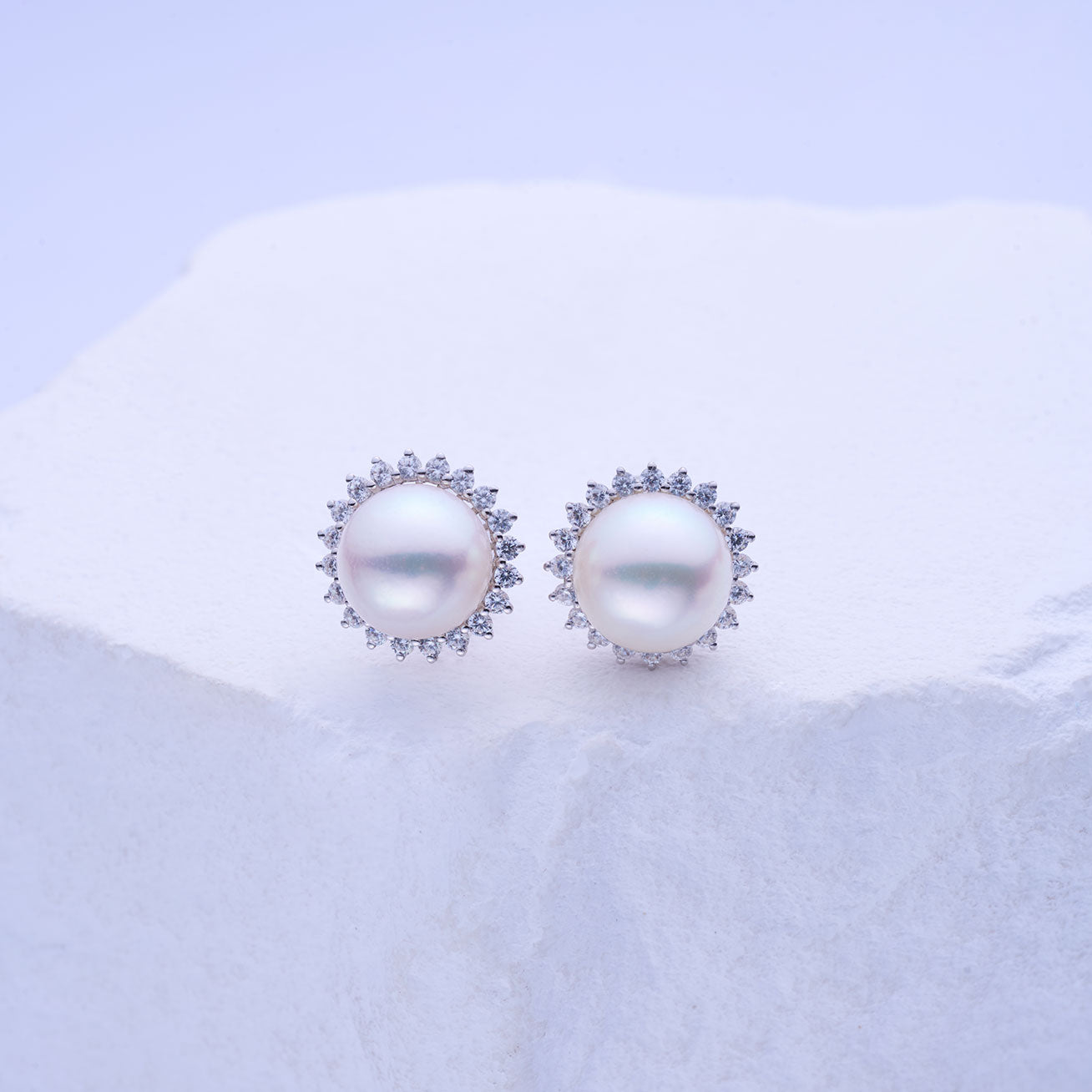 18K Gold Hanadama Akoya Pearl Earrings - AAA Quality Japanese Cultured Pearls for Women | Perfect for Weddings, Anniversaries & Special Occasions