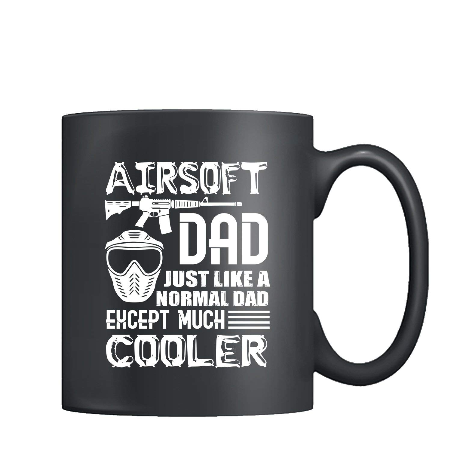 Airsoft Dad Ceramic Coffee Mug - 11 oz Insulated Tea Cup for Airsoft Enthusiasts | Perfect for Gifts, Office Use & Outdoor Adventures
