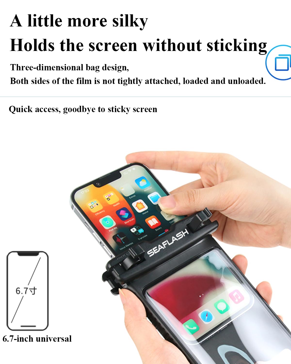 **Waterproof Phone Case for iPhone 12/13/14/15 & Samsung S24/S23/S22 – 50ft/15m Diving & Snorkeling Protection with Lanyard – Underwater Photography & Video Housing – Ideal for Scuba, Beach, Pool & Water Sports (Black)**