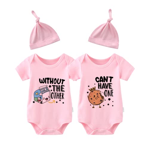 Pink S0 Twins Colourful Cookie Milk Set