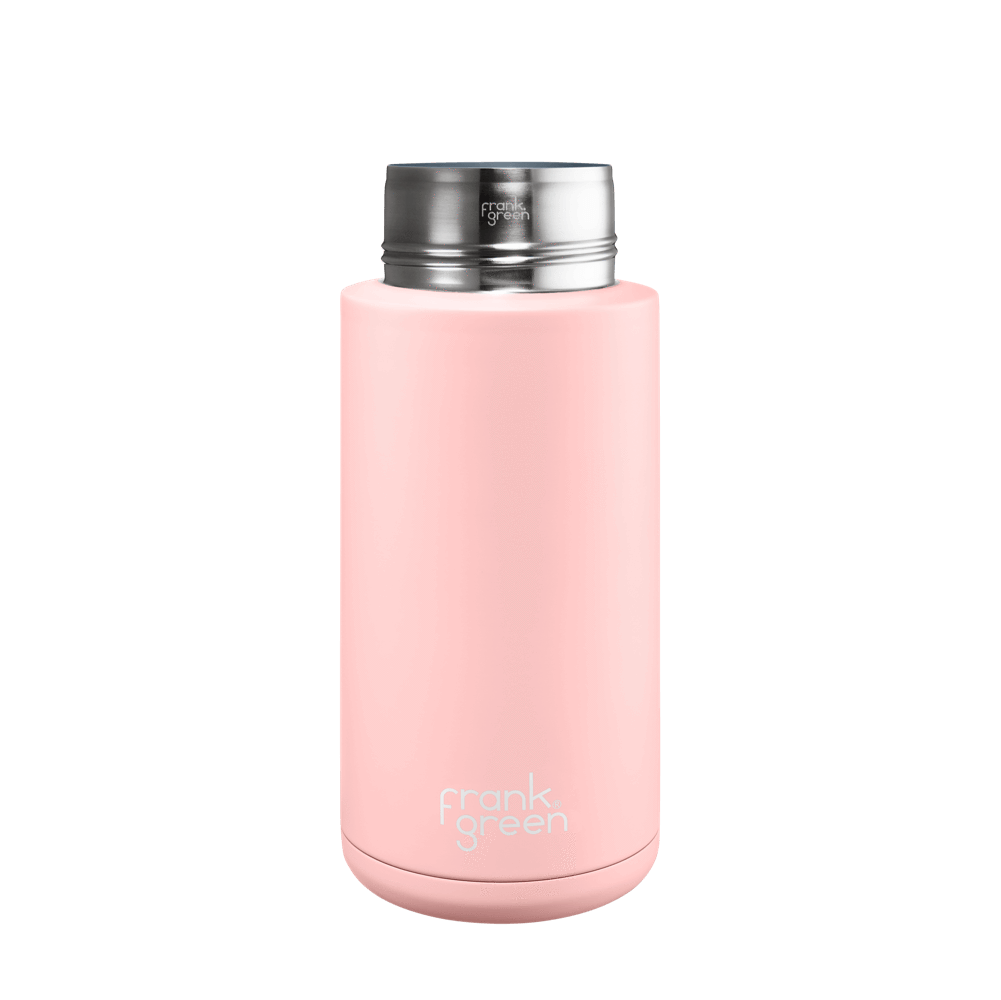 Eco-Friendly Ceramic Reusable Water Bottle - 34oz (1000ml) Leak-Proof & Insulated - Perfect for Gym, Hiking, Office & Travel
