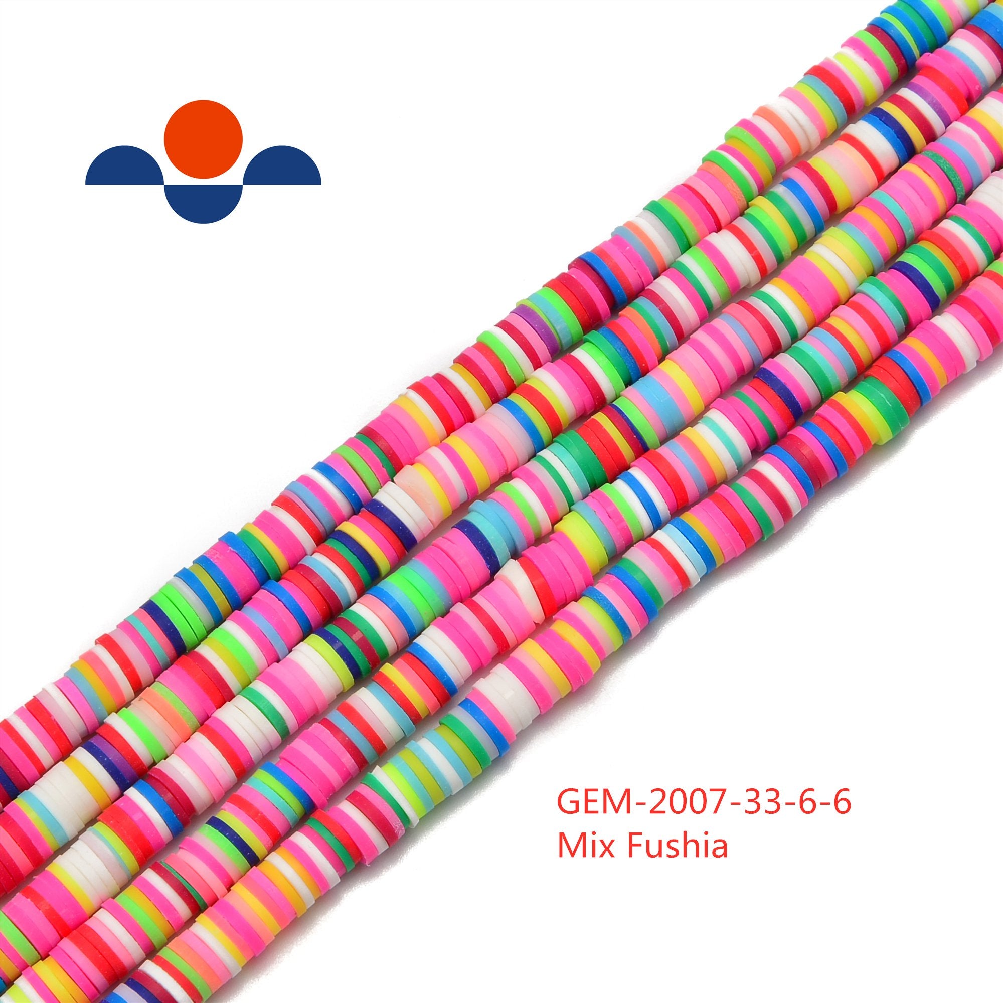 Vibrant Mix Color Polymer Clay Heishi Rondelle Disc Beads 1x6mm - 15.5 Inch Strand for African Tribal Jewelry Making, DIY Crafts & Boho Accessories