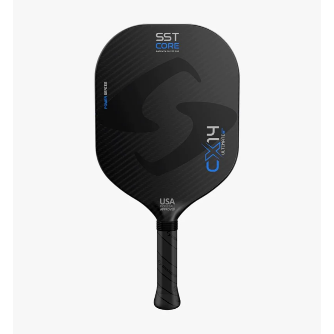 Gearbox CX14H Ultimate Power Hyper Pickleball Paddle - 8.5oz Lightweight Carbon Fiber Racket with Comfort Grip [Blue] - Perfect for Competitive Play & Recreational Games