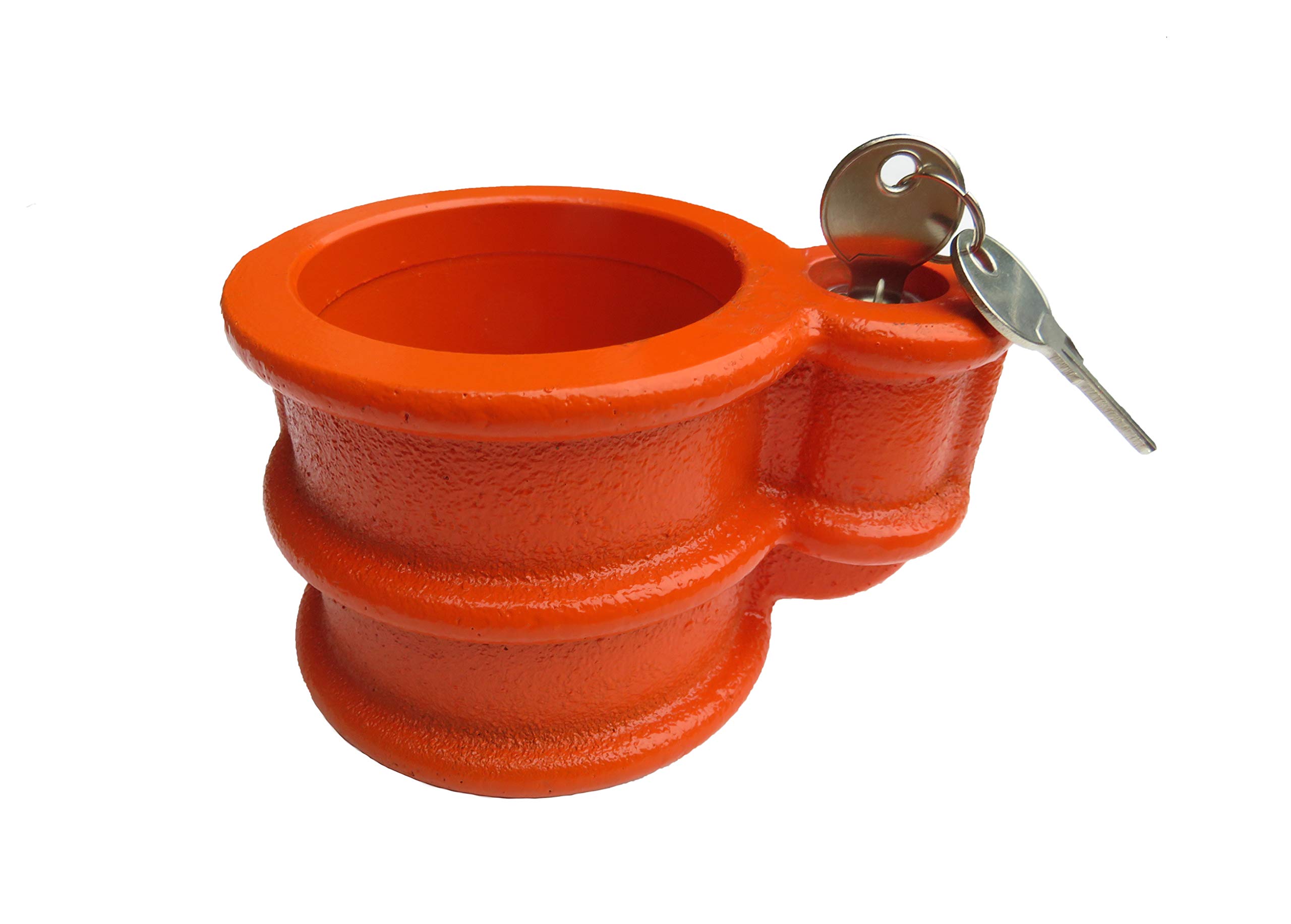 King Pin Collar Lock - Heavy Duty Trailer Coupler Lock for Secure Towing - Perfect for Trucks, Trailers, and RV Safety
