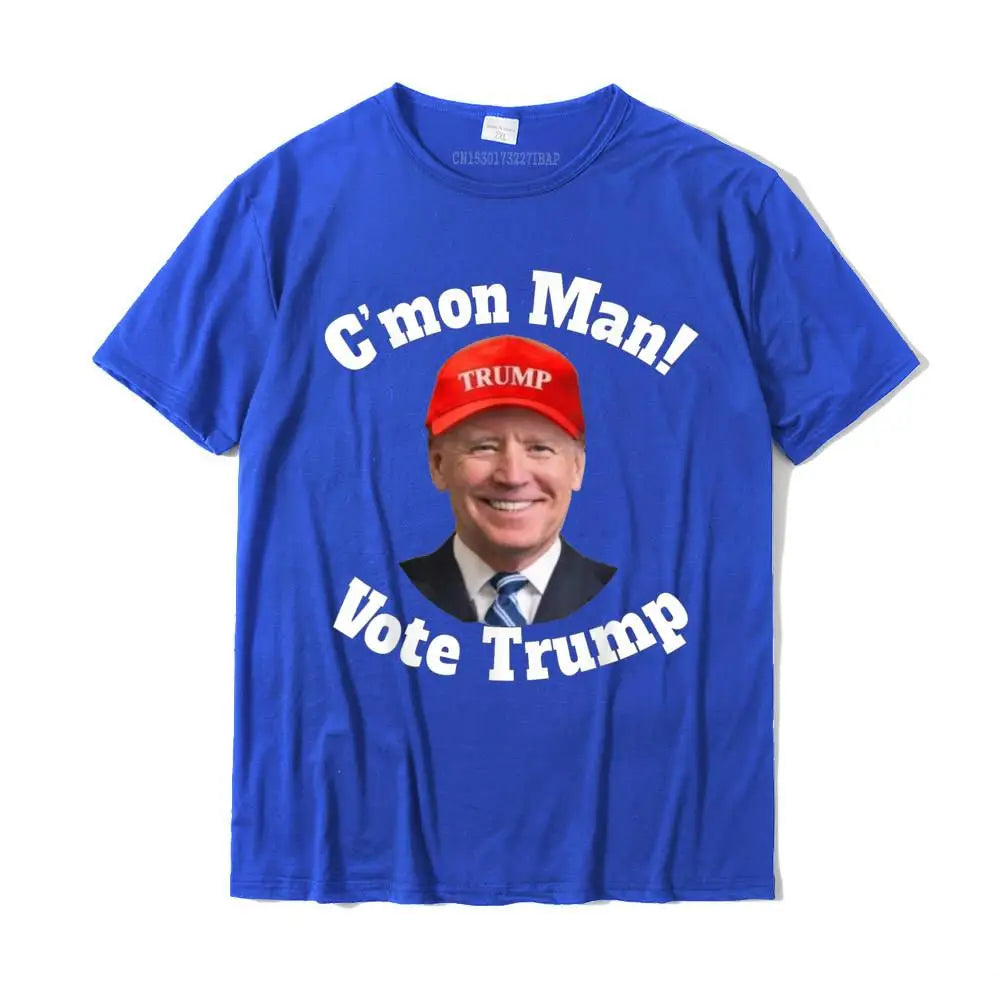 Trump vs Biden Election 2024 Halloween T-Shirt - Patriotic Political Graphic Tee for Men - 100% Cotton Customizable Top - Great for Halloween Costumes & Election Parties