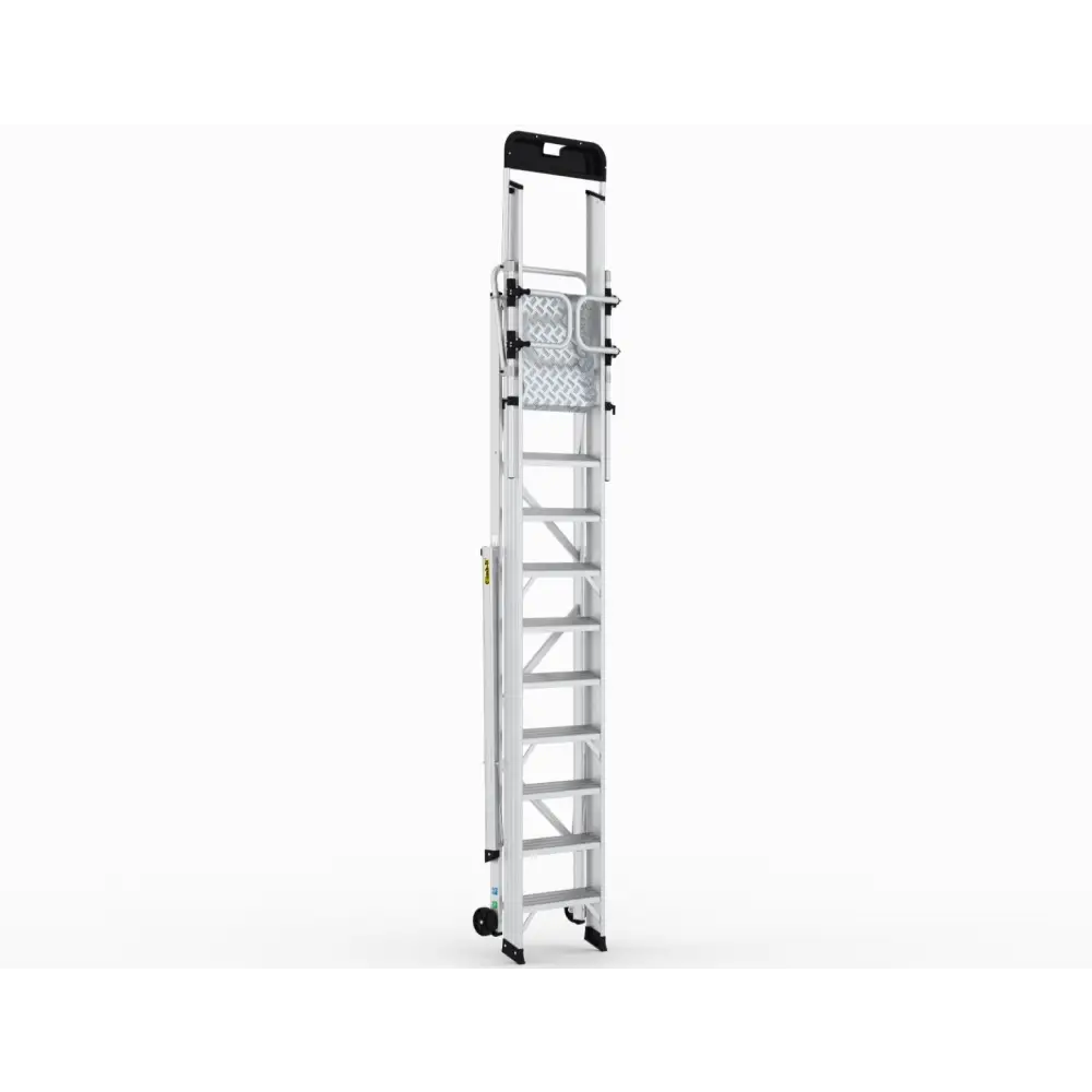 Climb It Large Platform Folding Steps with Safety Gates - Heavy Duty Aluminum Ladder for Kids & Toddlers - Perfect for Playrooms, Bedrooms, and Indoor Play Areas