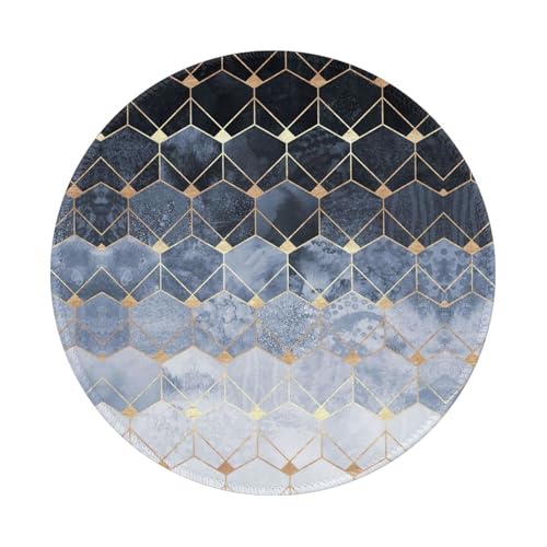 Blue Hexagons and Diamonds