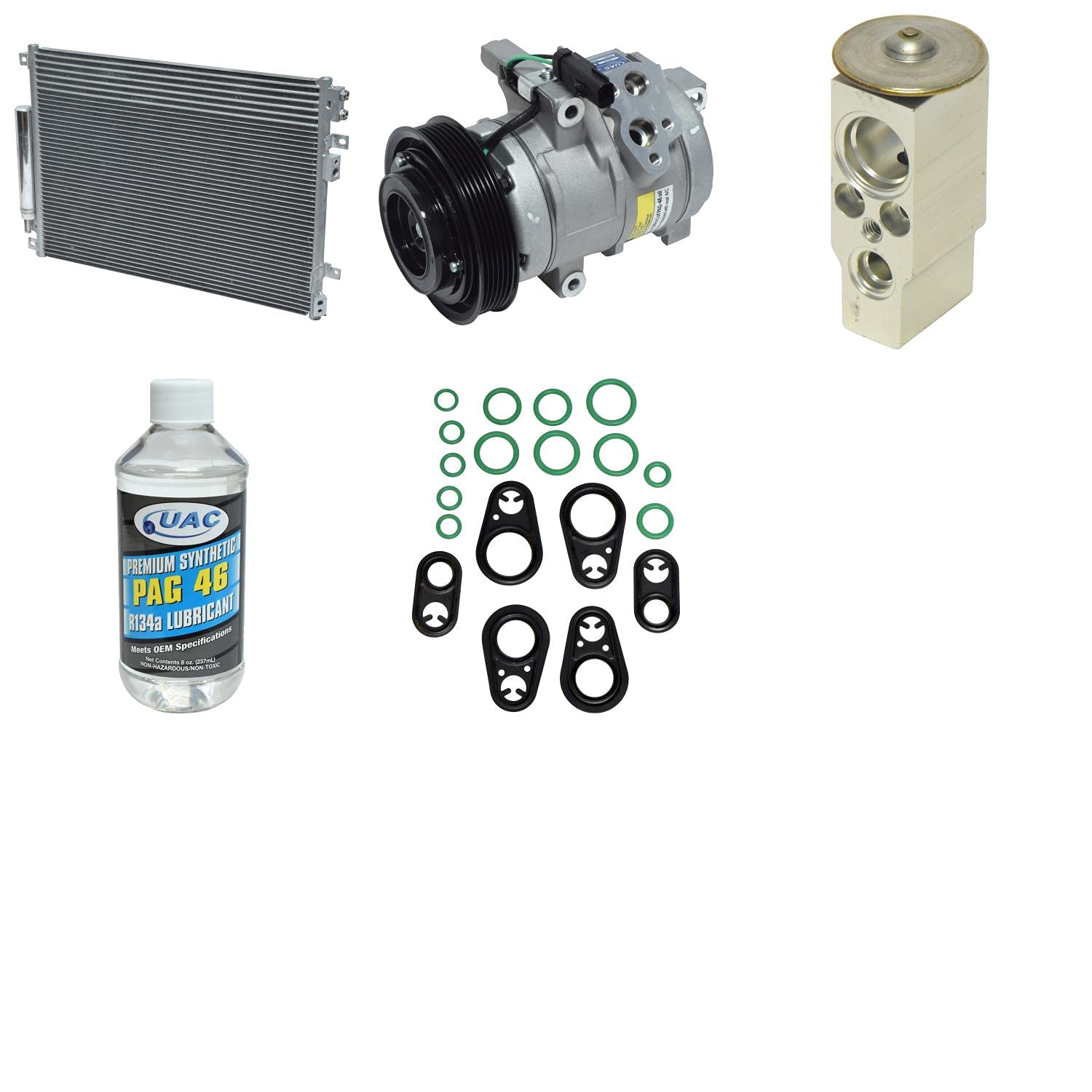 New A/C Compressor and Component Kit for Dodge Charger 300 Magnum - High Performance Auto AC Repair Parts for Summer Cooling System Maintenance