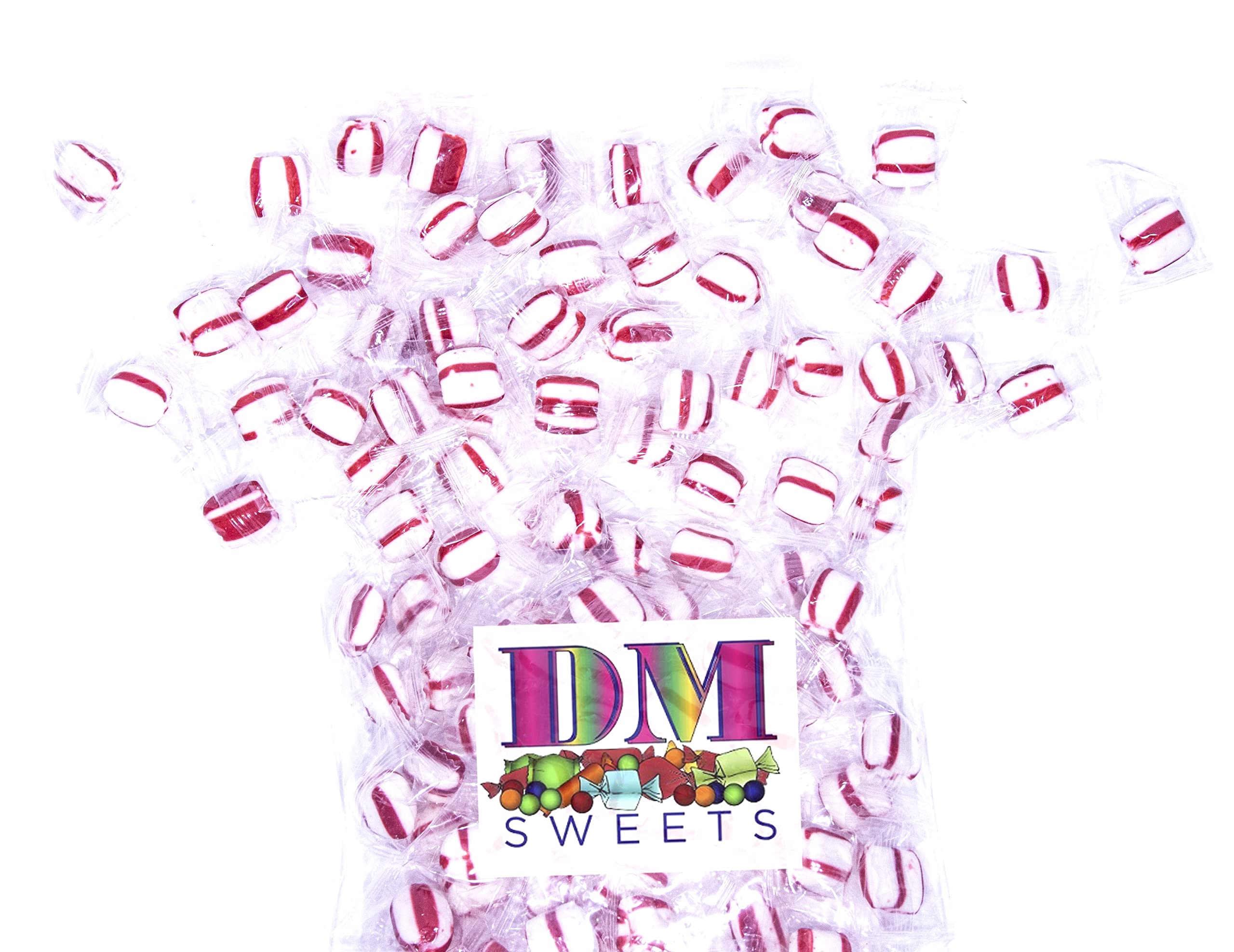 Bulk Peppermint Puffs - 2 lbs Individually Wrapped Soft Mint Candies for Fresh Breath | Perfect for Office, Parties & Gift Baskets