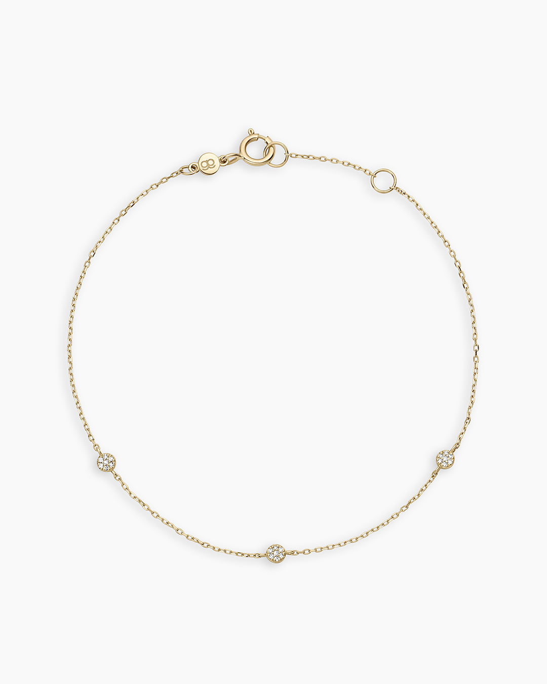 Diamond Pave Dot Bracelet for Women - 14K Gold Plated Sparkling Tennis Bracelet | Perfect for Parties, Weddings & Everyday Elegance
