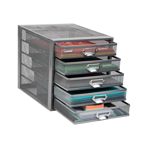 Silver 5 Drawer