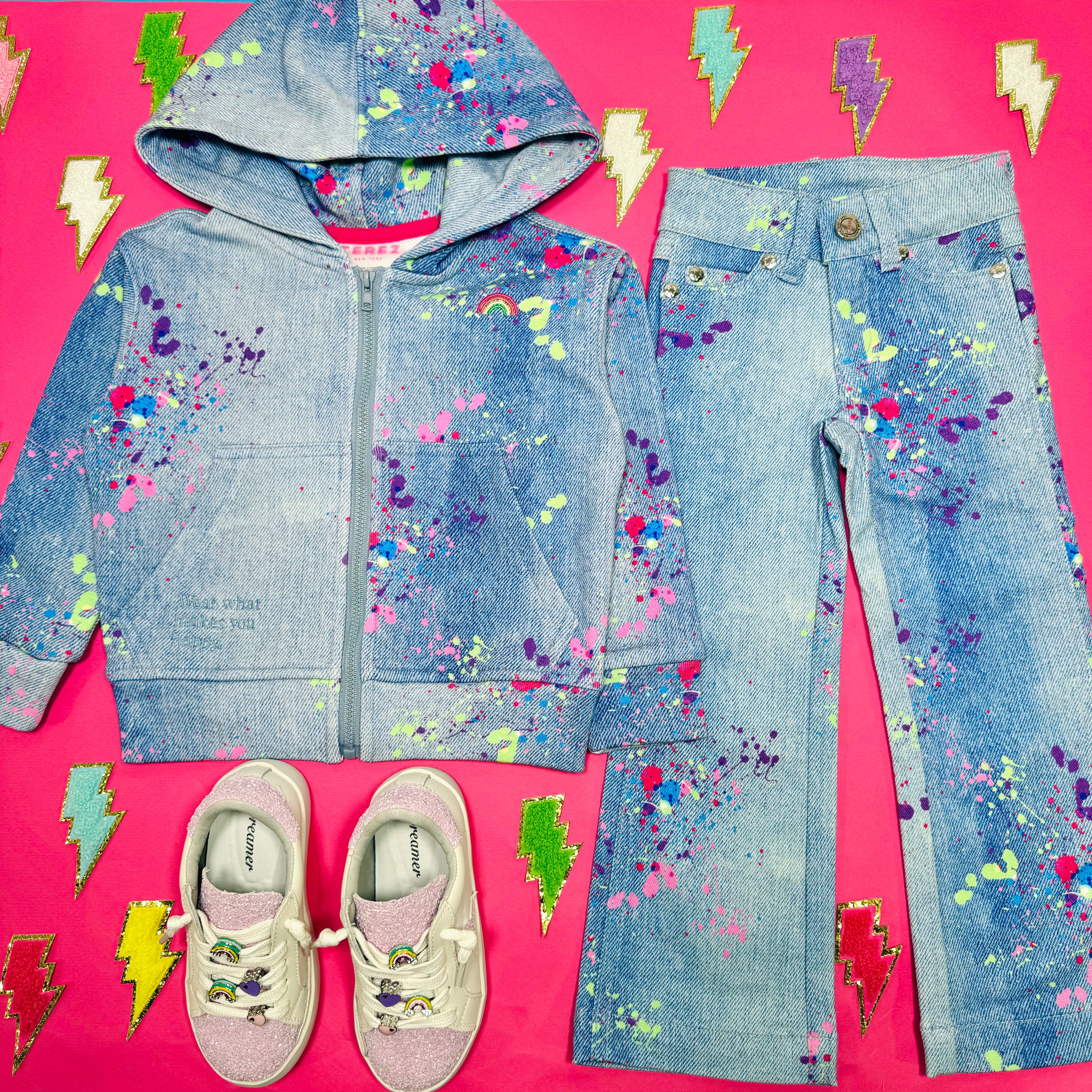 Splatter Paint Denim Pants for Women - Trendy Distressed Jeans with Artistic Splatter Design | Perfect for Casual Wear, Street Style & Artistic Outfits