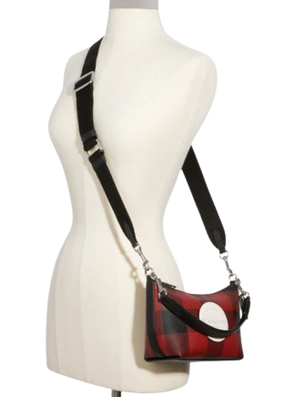 Coach Dempsey Shoulder Bag for Women - Buffalo Plaid Print Crossbody Purse with Signature Coach Patch | Perfect for Work, Travel & Everyday Use