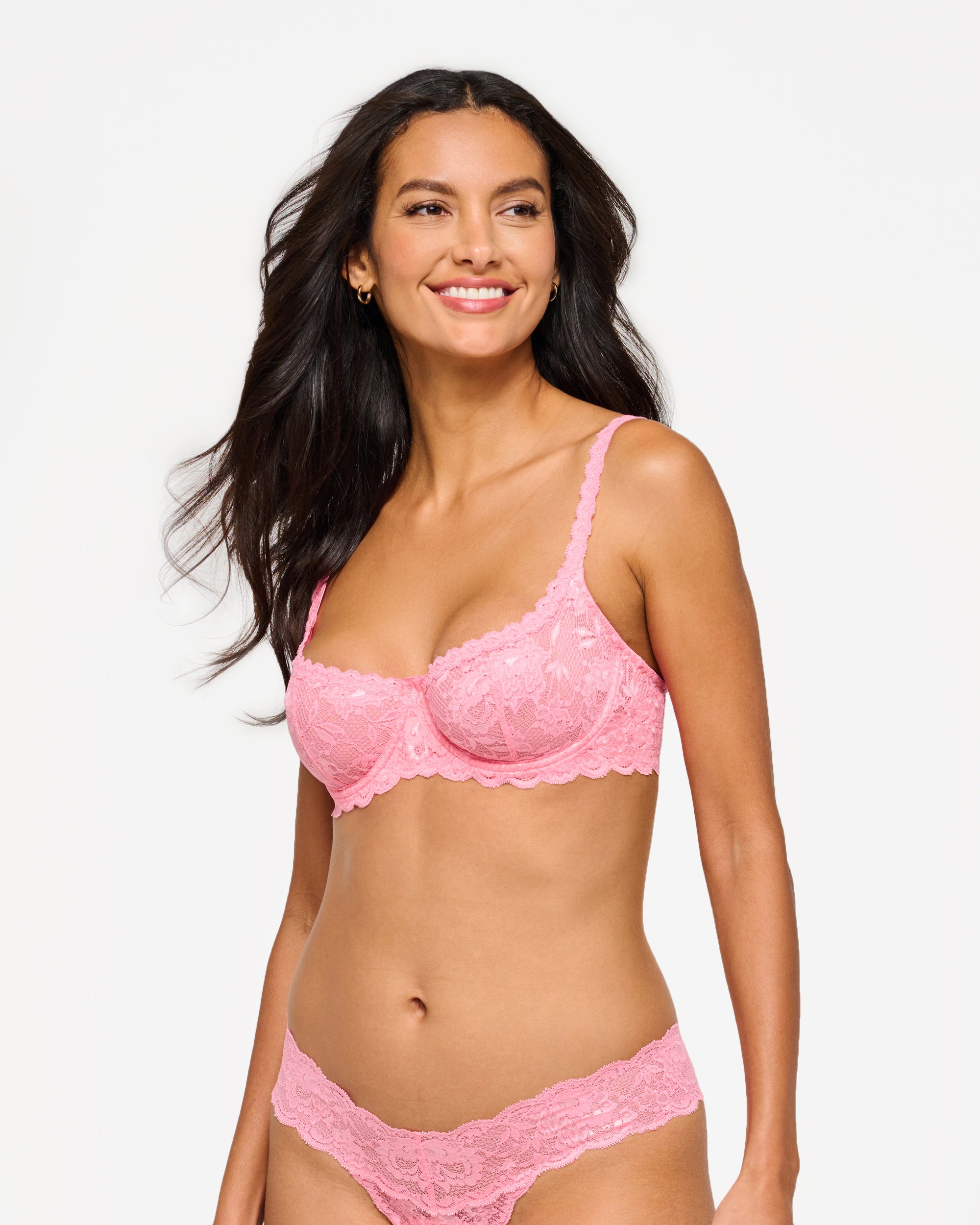 Never Say Never Balconette Bra Passiflora - Comfortable Lace Underwire Bra for Women - Perfect for Everyday Wear and Special Occasions
