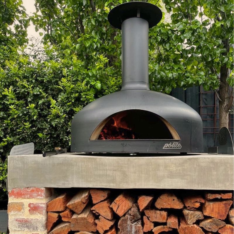 Polito Giotto Authentic Wood Fired Pizza Oven - Outdoor Brick Oven for Backyard, Patio & Garden - Perfect for Homemade Pizza, Bread & Italian Cooking