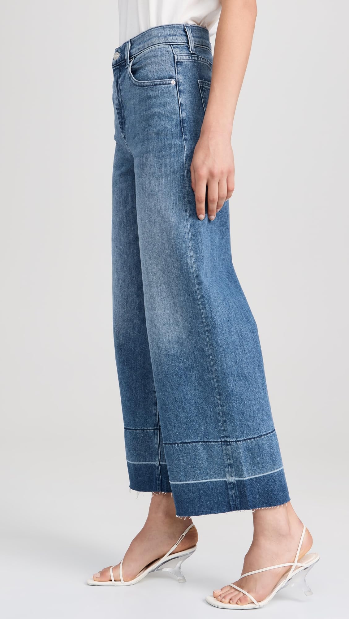 LE JEAN Women's Sophia High Waist Wide Leg Jeans - Comfortable Stretch Denim Pants for Casual Wear, Office & Weekend Outfits