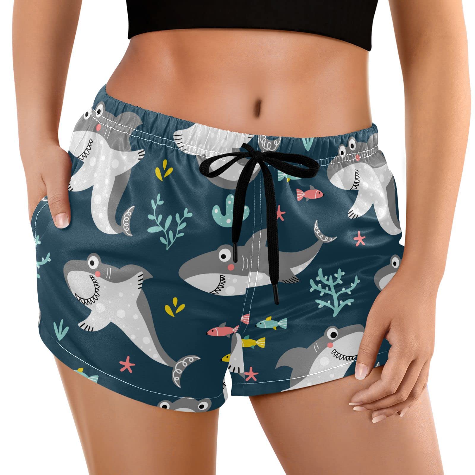 Visesunny High Waisted Running Shorts for Women - Athletic Workout Gym Shorts with Pockets - Comfortable Yoga & Jogging Shorts for Women, Youth & Teens - Perfect for Running, Gym, Yoga & Outdoor Activities