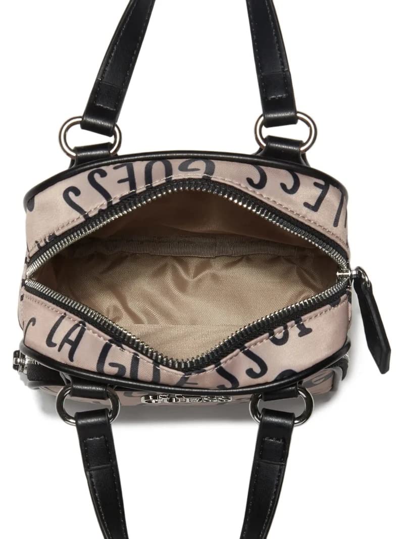 GUESS Factory Logo Print Nylon Crossbody Bag for Women - Stylish Shoulder Purse with Adjustable Strap, Perfect for Travel, Shopping & Everyday Use