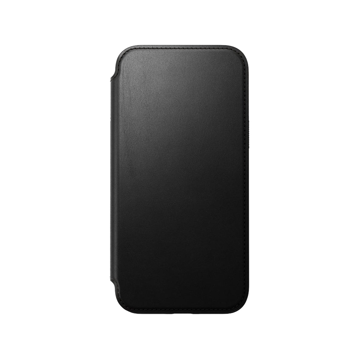 Premium Genuine Leather Folio Case for iPhone 15 Pro Max - Slim Protective Wallet Cover with Card Slots (Black) | NMD Brand | Perfect for Business Professionals & Daily Commuters