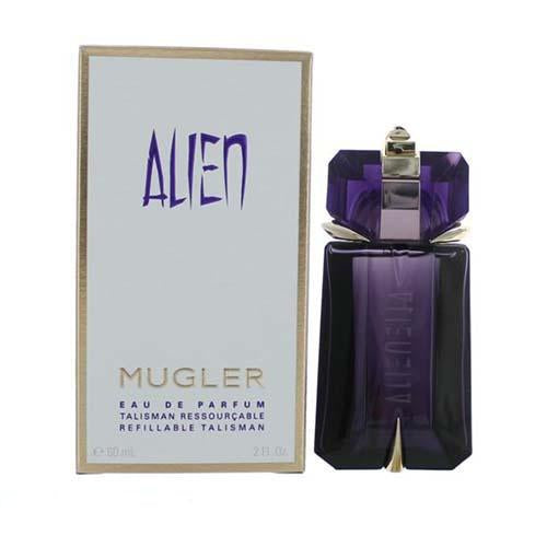 Mugler Alien Refillable 60ml EDP Perfume for Women - Floral Oriental Fragrance for Date Night & Special Occasions