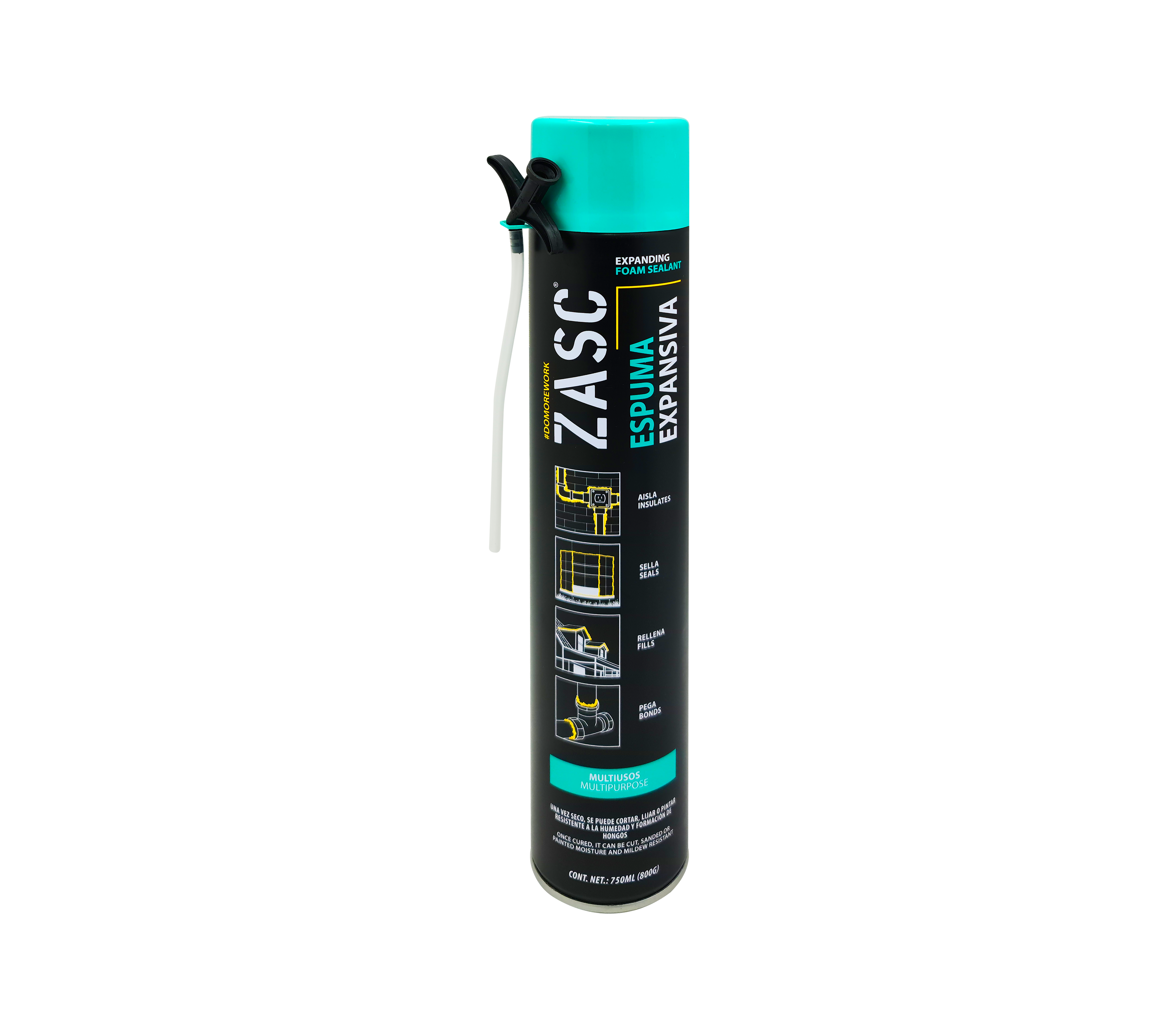 High-Quality Expanding Foam Spray 750ml - Strong Adhesion & Insulation for Home Repairs, Gaps Filling & DIY Projects