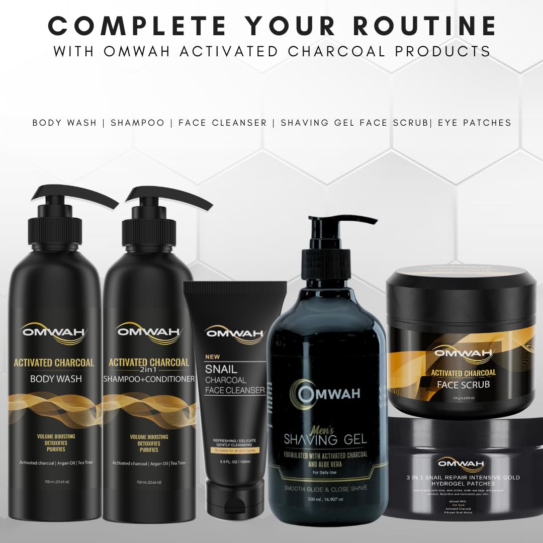 OMWAH 2 in 1 Shampoo and Conditioner Set - Hydrating & Nourishing Hair Care for All Hair Types - Perfect for Daily Use at Home, Gym, or Travel