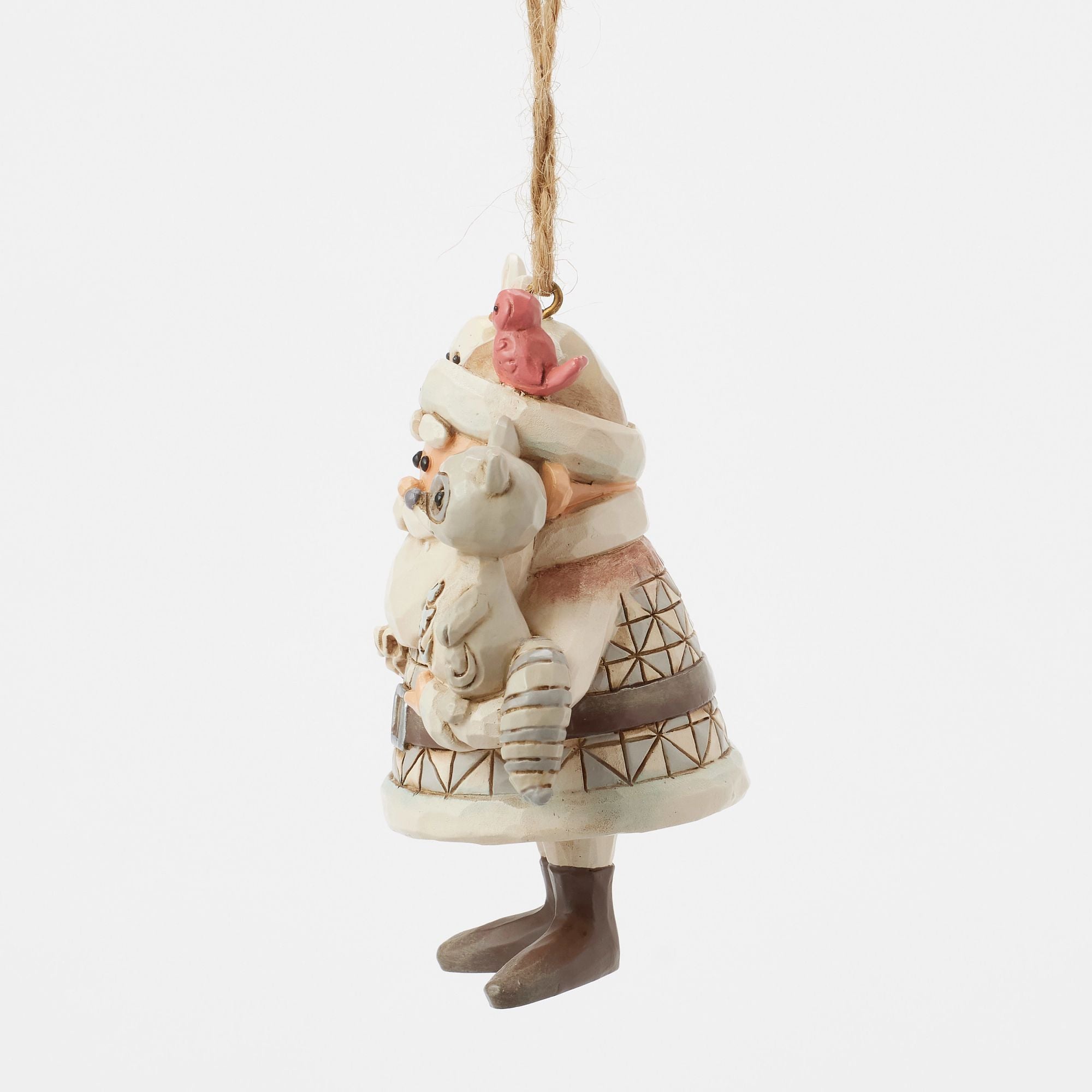 Woodland Santa with Animals Handmade Ornament - Perfect for Christmas Tree Decor, Holiday Gifts & Winter Home Decor