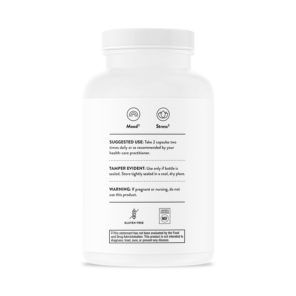 Thorne Emotion Balance Support Supplement (SF802) - Stress Relief & Mood Support for Daily Wellness & Mental Clarity